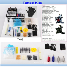 Professoinal 2 Tattoo Machines Gun Tattoo Kits Vente pour l&#39;artiste